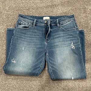 Kancan Distressed Straight Leg Jeans size 13/30